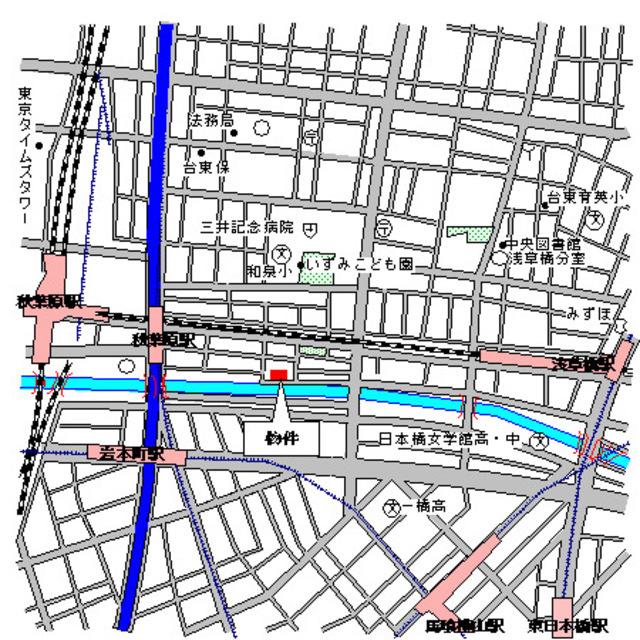 パークアクシス秋葉原（804） 地形図・案内図