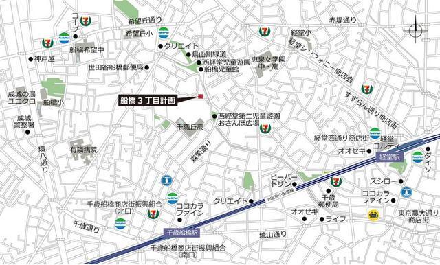 パークアクシス千歳船橋（318） 地形図・案内図