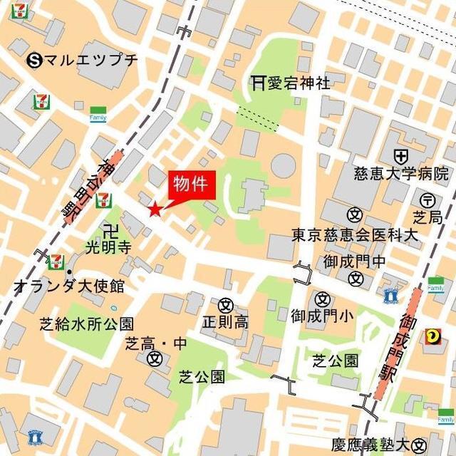 ブランズ愛宕虎ノ門（405） 地形図・案内図