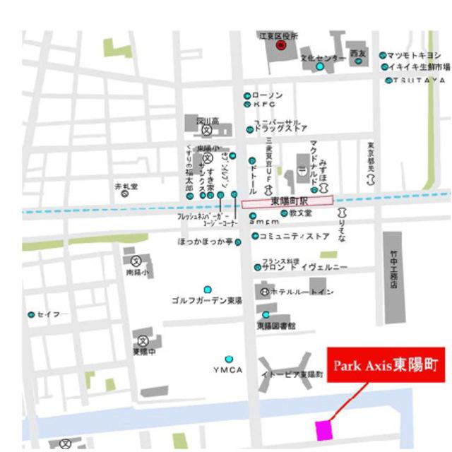 パークアクシス東陽町（701） 地形図・案内図