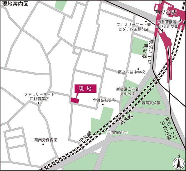 若葉ビューアパートメント（307） 地形図・案内図