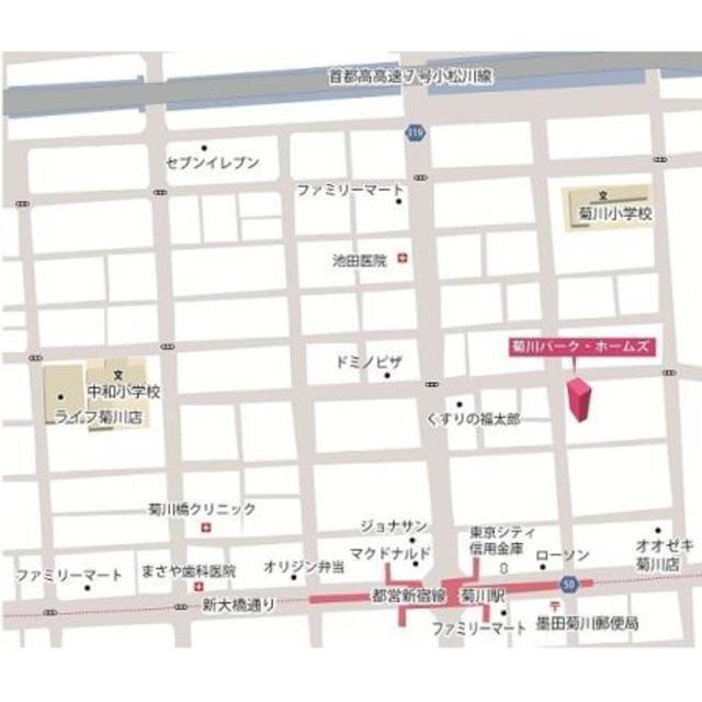 菊川パーク・ホームズ（307） 地形図・案内図