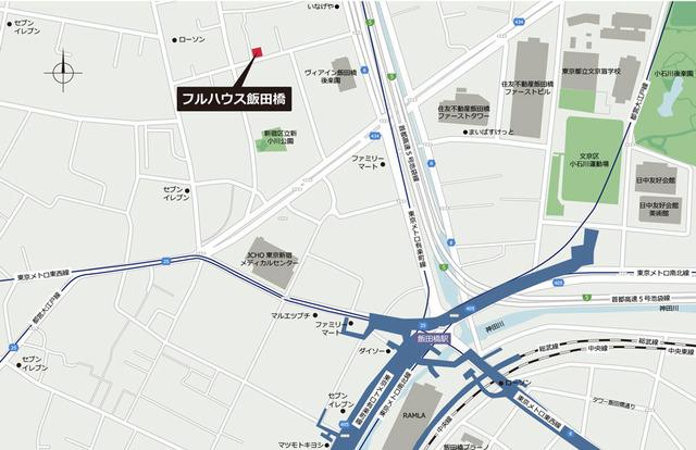 フルハウス飯田橋（103） 地形図・案内図