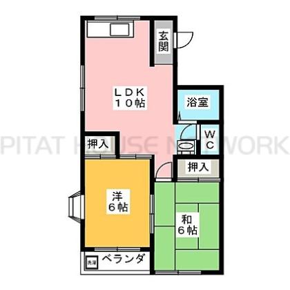 205号室の間取りです