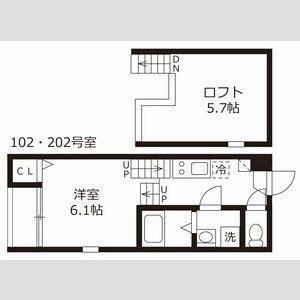 ハーモニーテラス鶴田Ⅱ（102） 間取り図画像