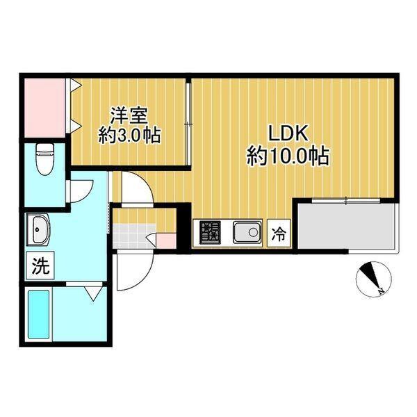 SHOKEN Villa川名（103） 間取り図画像