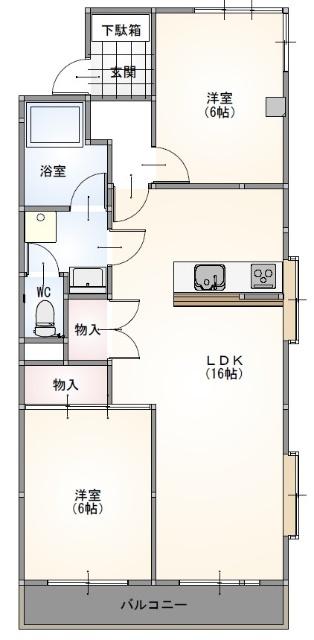 ユニーブル笠寺（501） 間取り図画像