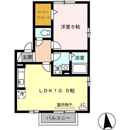 カルム　ファミュ（201） 間取り図画像