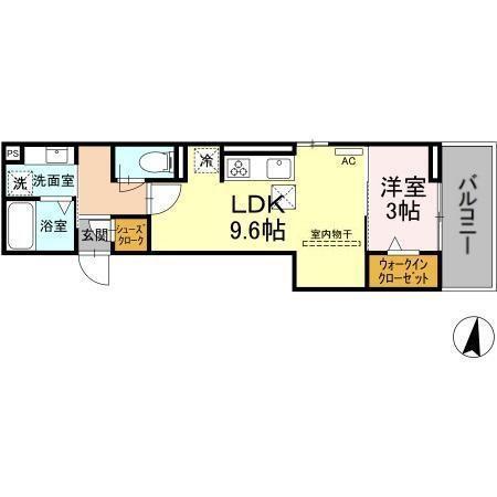 ベンティ　明治（102） 間取り図画像