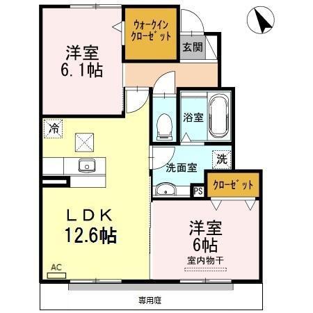 シダーヒルズ 東山　Ｂ棟（105） 間取り図画像