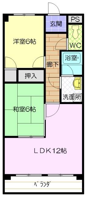 アクシス呼続（203） 間取り図画像