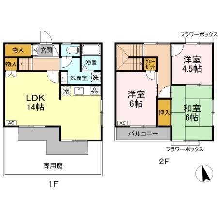 メルヴェーユ岳見（003） 間取り図画像