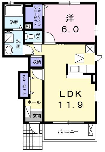 Ｍａｉｓｏｎ　ＣＡＭＥＬＩＡⅡ（101） 間取り図画像