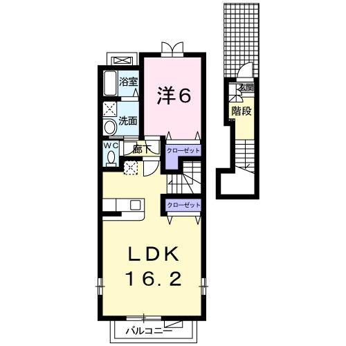 カーサ大高（201） 間取り図画像