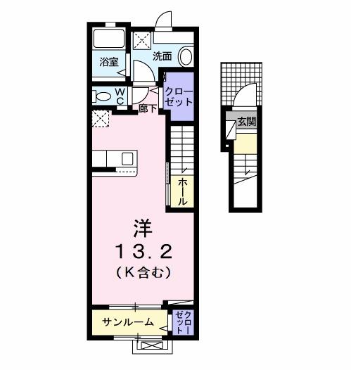 ＦＦヒルズ１（203） 間取り図画像