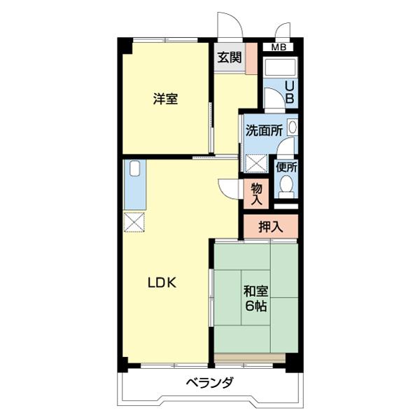 グランデール桜（305） 間取り図画像
