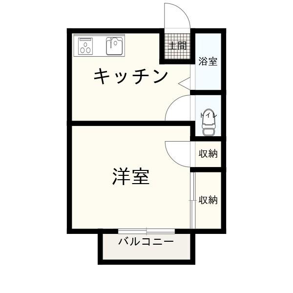 コーポユタカ（206） 間取り図画像