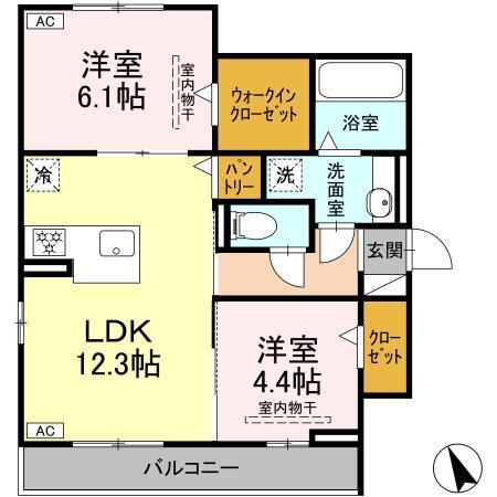 フレアブラーブ（203） 間取り図画像