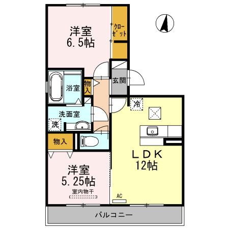 カーサ　フラグランツァⅡ（103） 間取り図画像