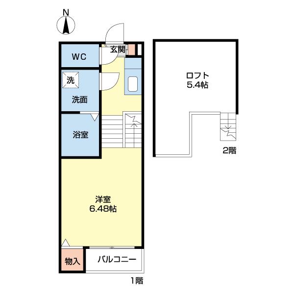 エムズコート妙音通 間取り図画像