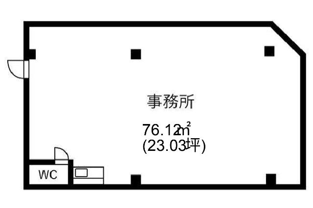 第三ふくとくビル（2F東） 間取り図画像