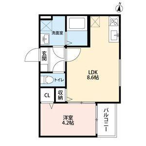 名古屋市瑞穂区彌富通アパート 間取り図画像