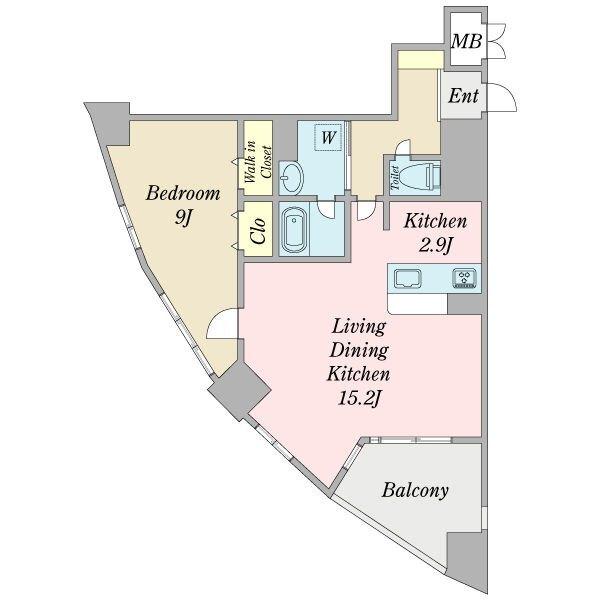 名古屋市瑞穂区瑞穂通マンション 間取り図画像