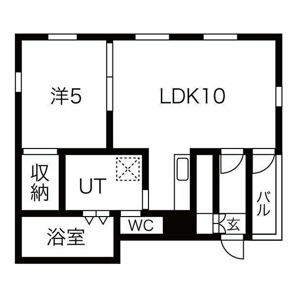 名古屋市南区呼続アパート 間取り図画像