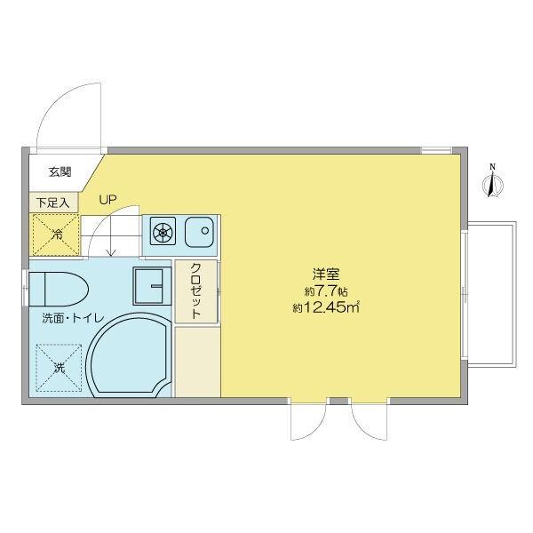 リンデンバウムJ6 A棟（102） 間取り図画像