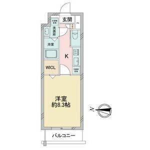 名古屋市瑞穂区堀田通マンション 間取り図画像