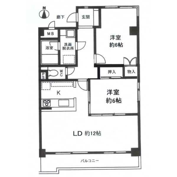 CASA BELLA(カーサべラ)（202） 間取り図画像