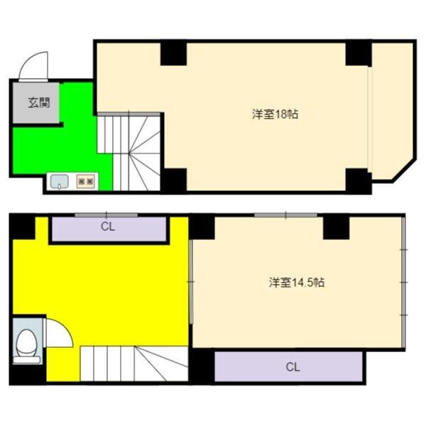 関谷ビル（2F-3F） 間取り図画像