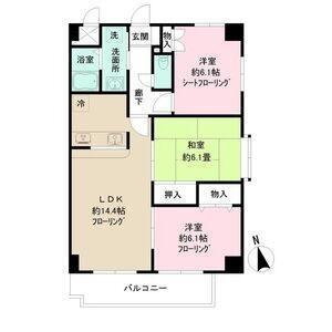 名古屋市南区桜本町マンション 間取り図画像