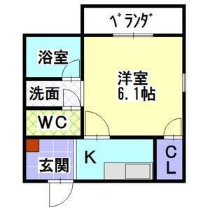 GRACE　TSUKADA（2D） 間取り図画像
