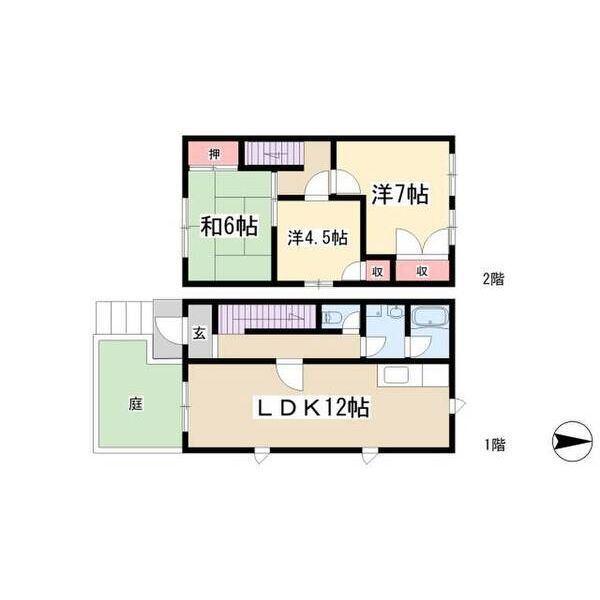 アネックスカミサワ（A102） 間取り図画像