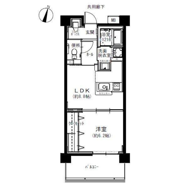 ココドール鳴子（204） 間取り図画像