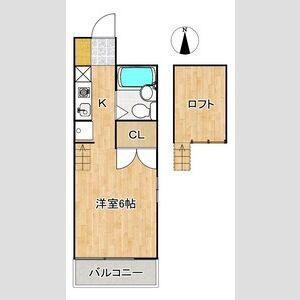 1001マンション（4A） 間取り図画像