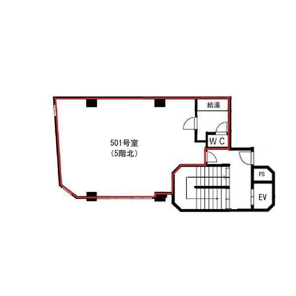 オークラビル（501） 間取り図画像
