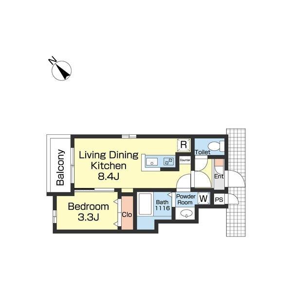 名古屋市瑞穂区井戸田町アパート 間取り図画像