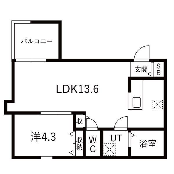 道徳テラス 間取り図画像