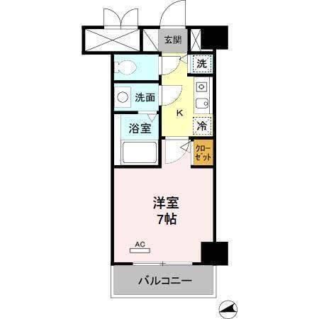 ヴィラ マリオン（706） 間取り図画像