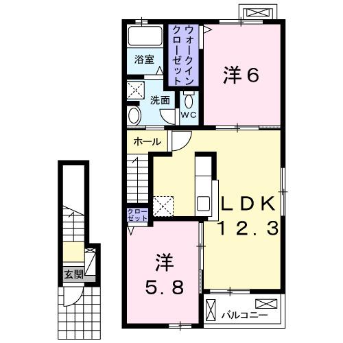 クラリス（203） 間取り図画像
