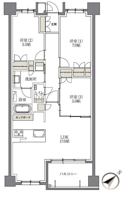  間取り図写真