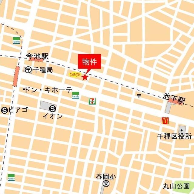 ルーエ今池（1102） 地形図・案内図
