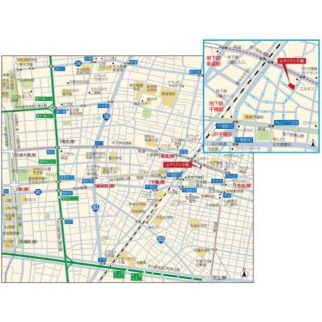 エディアン千種（803） 地形図・案内図