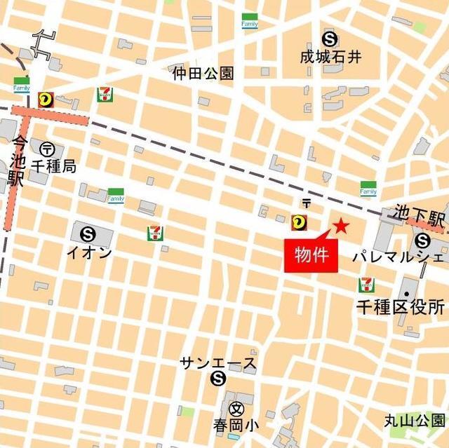 ルーエ池下（602） 地形図・案内図