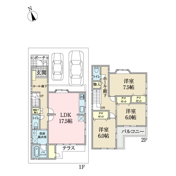 前田町1丁目戸建 間取り図画像