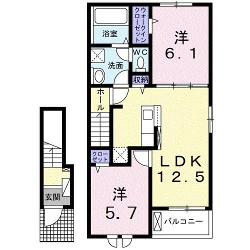 ガーデンウエスト（205） 間取り図画像