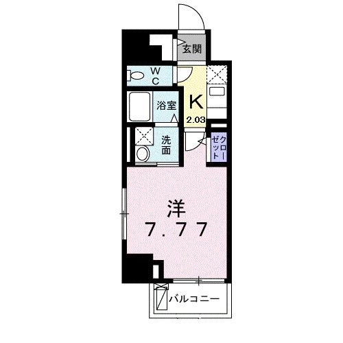 クレスト　中六（505） 間取り図画像