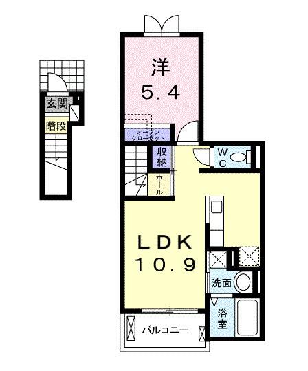 ロワ・クレール（203） 間取り図画像
